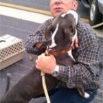 Yehuda and Sheeba on the tarmac.