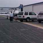 Yehuda’s plane and Goldy The Pup.