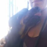 Nikki is snuggling.